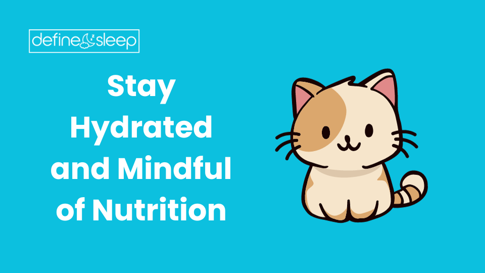 Stay Hydrated and Mindful of Nutrition Define Sleep