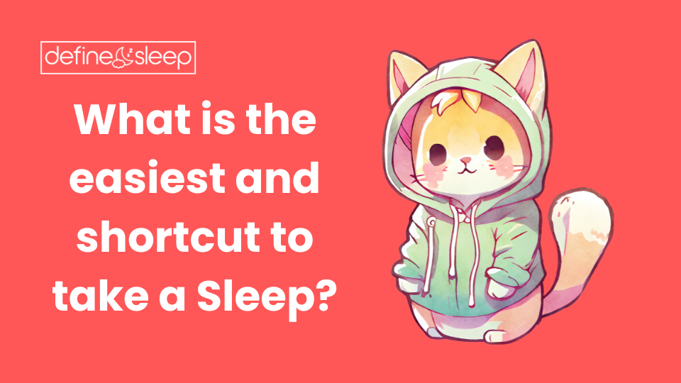 Read more about the article What is the easiest and shortcut to take a Sleep?